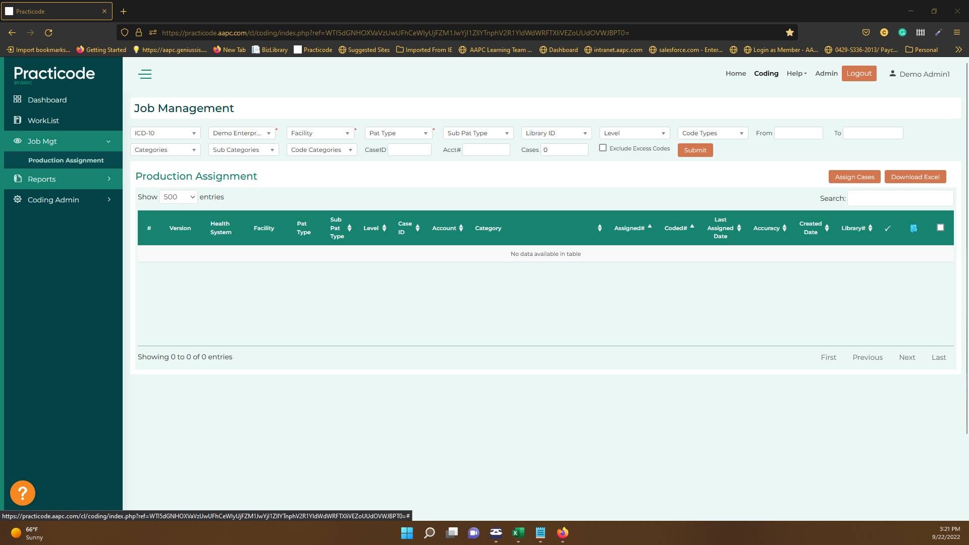 Screenshot of: Click "Reports"