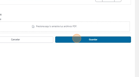 Screenshot of: Para cargar la orden una vez se añade el producto, dirección de envío y número de orden, da Click en "Guardar"