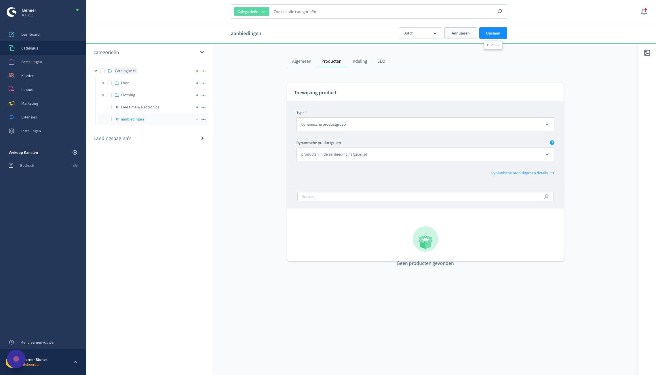 Screenshot of: Klik "Opslaan"