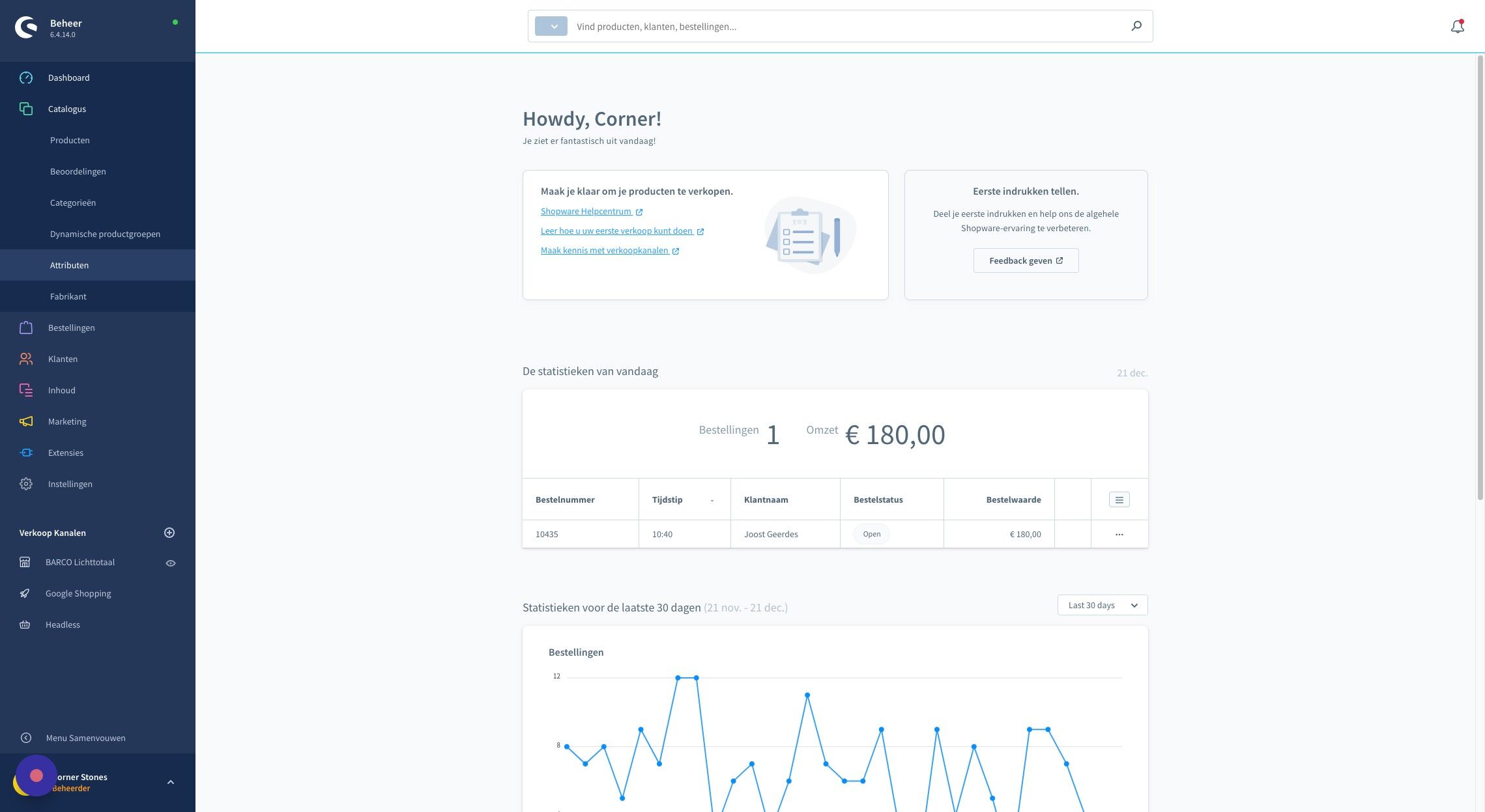 Screenshot of: Klik "Attributen"