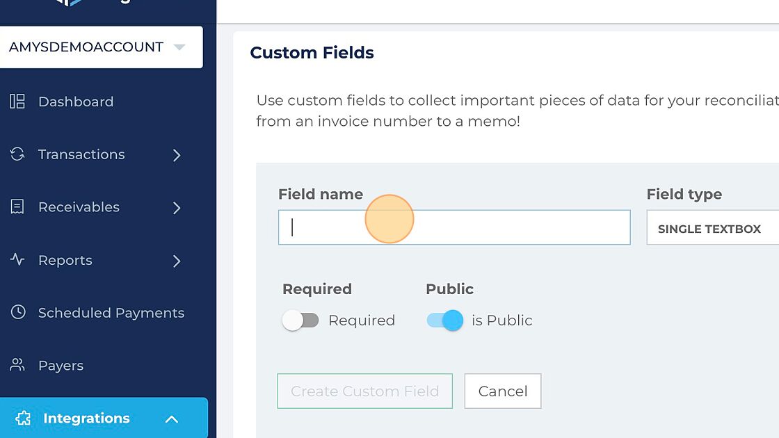 Custom Fields – Paystand Help Center