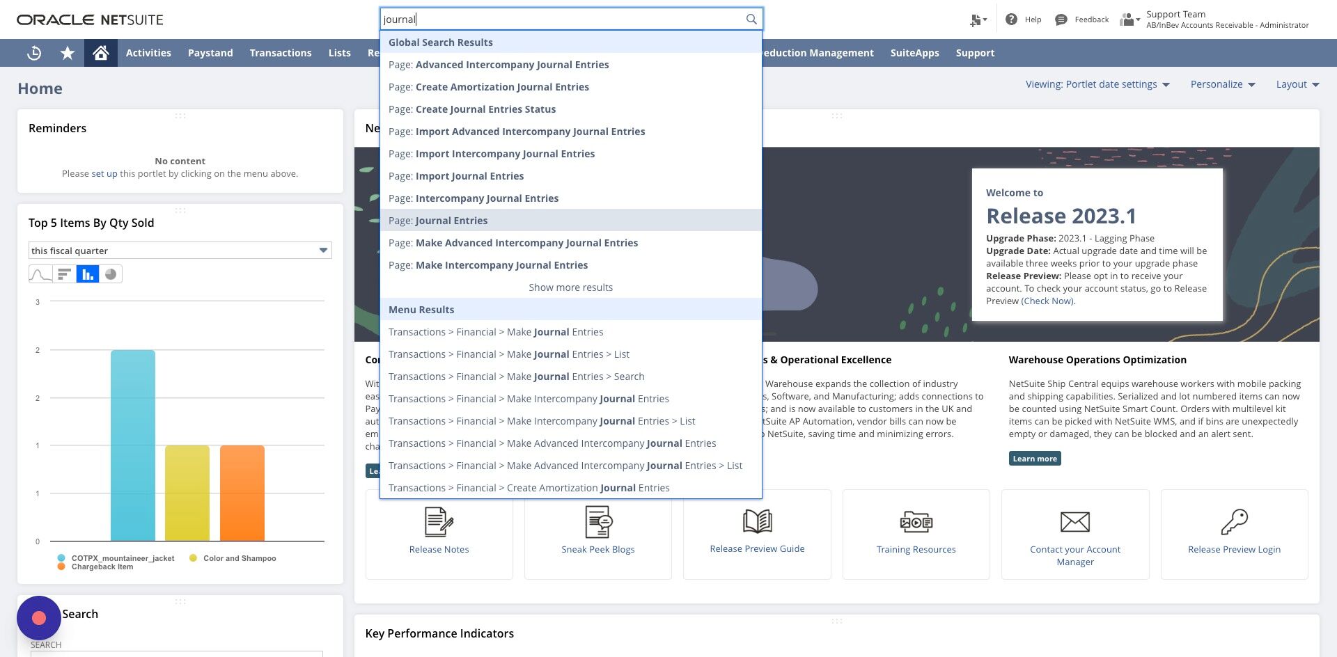 Create a Journal Entry for Disputes in Netsuite – Paystand Help Center