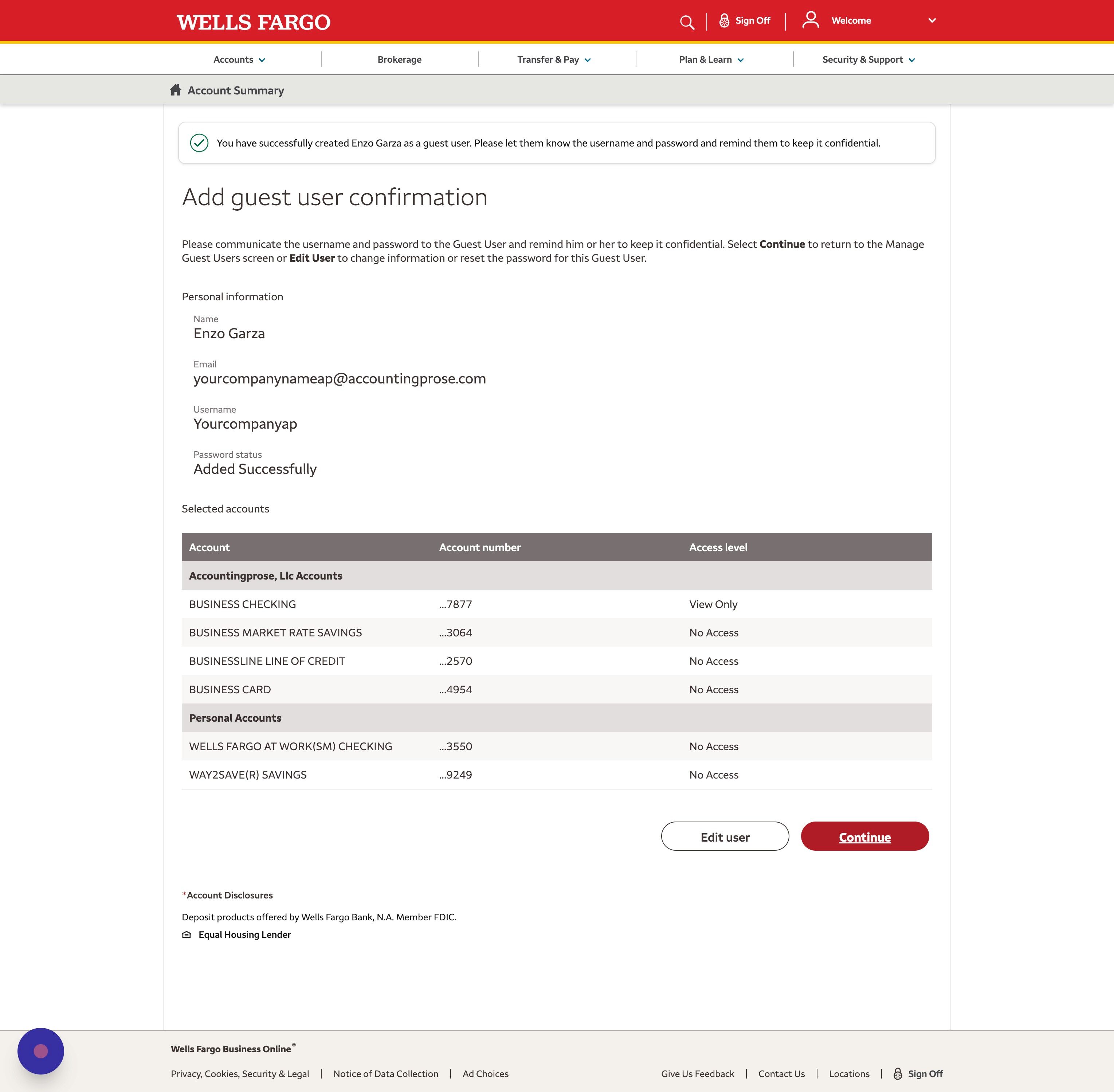 Add Accounting Firm Wells Fargo | Accountingprose