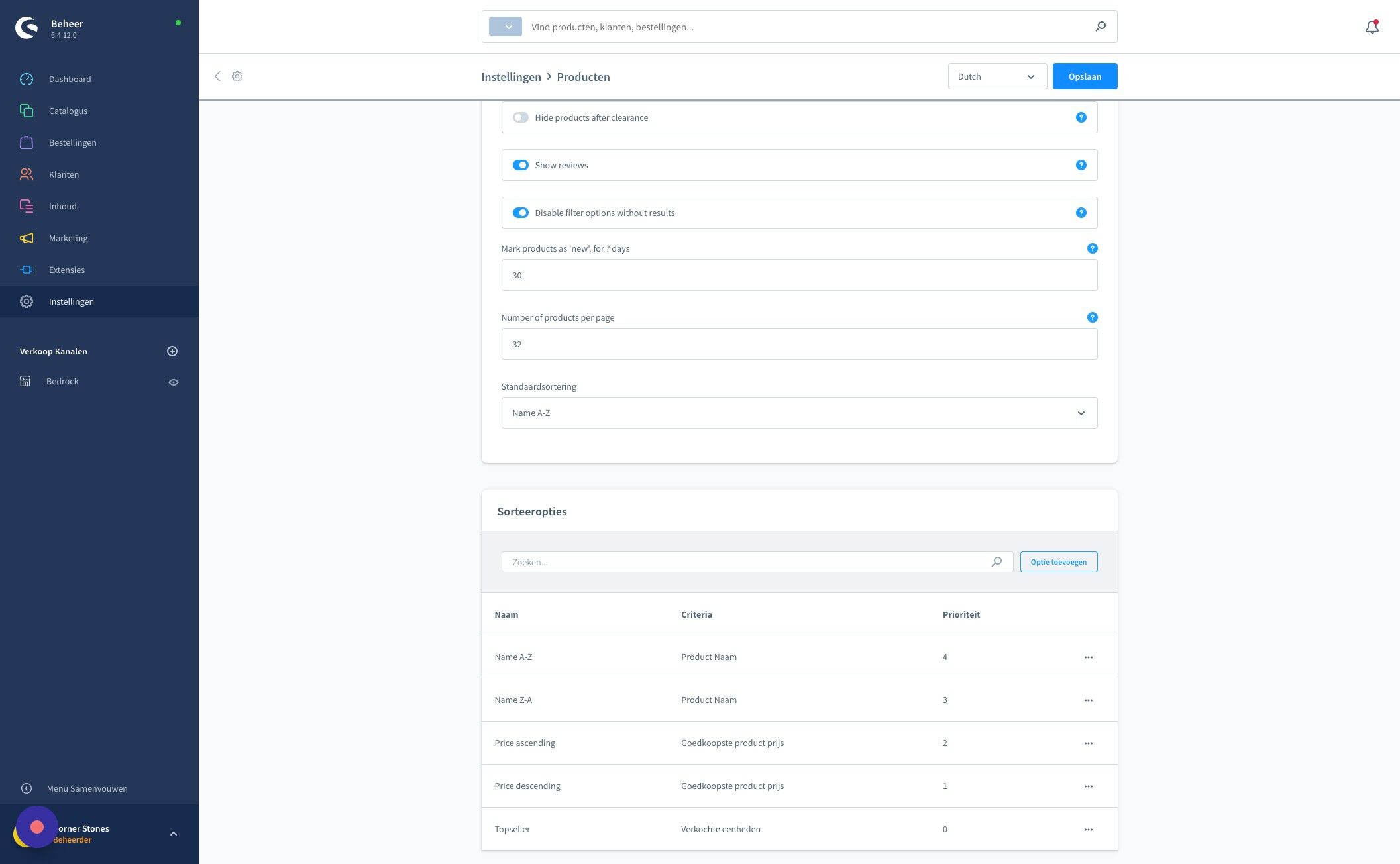 Screenshot of: Klik "Opslaan"