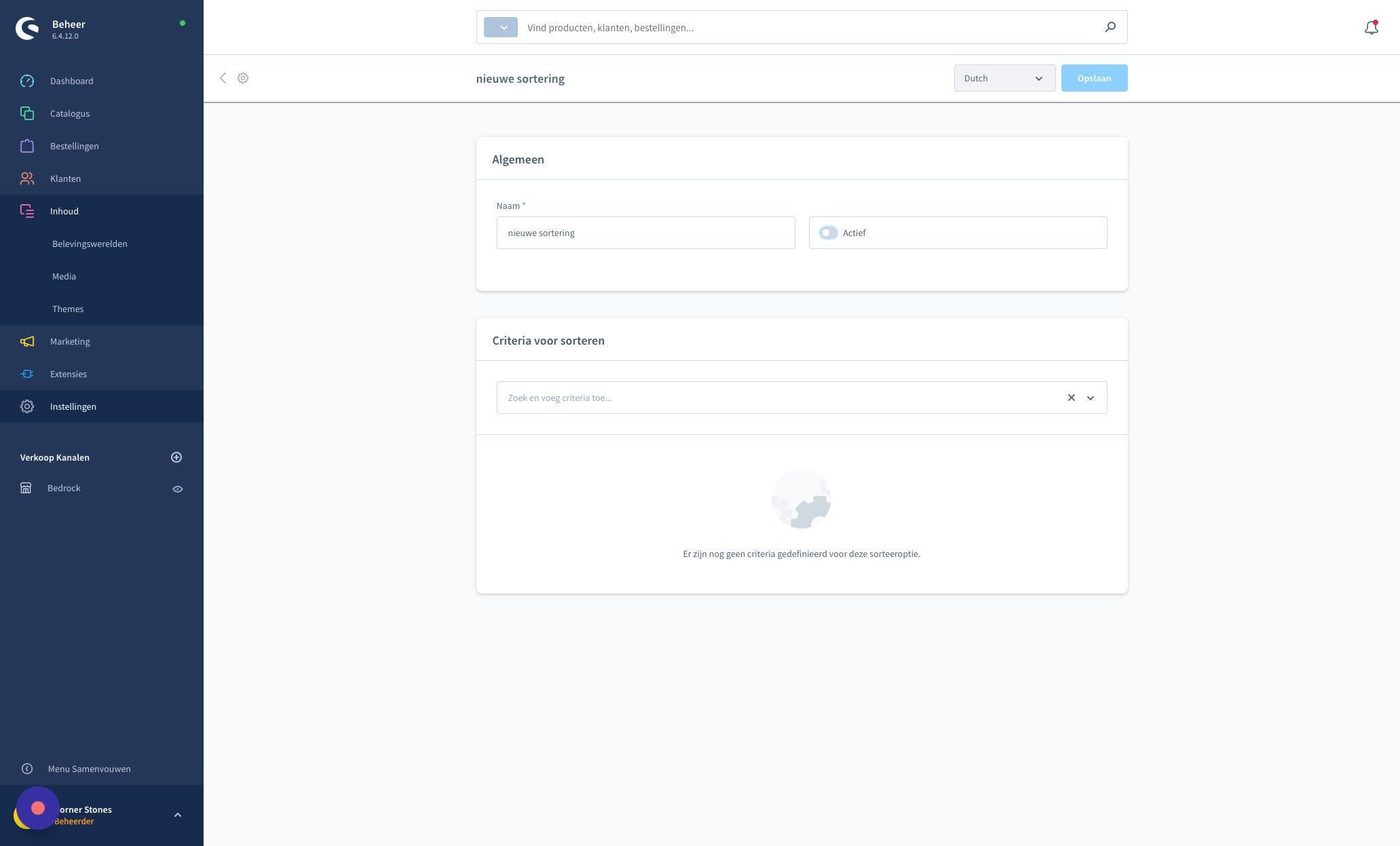 Screenshot of: Klik "Zoek en voeg criteria toe..."