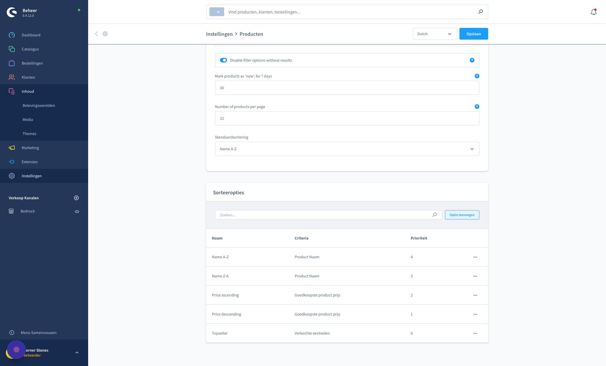 Screenshot of: Klik "Optie toevoegen"