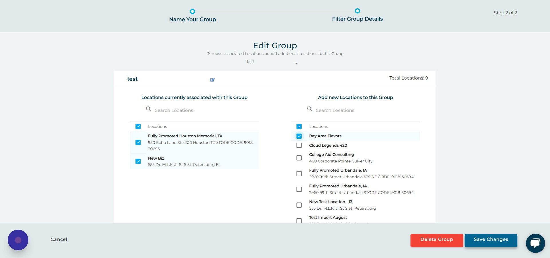Screenshot of: Click 