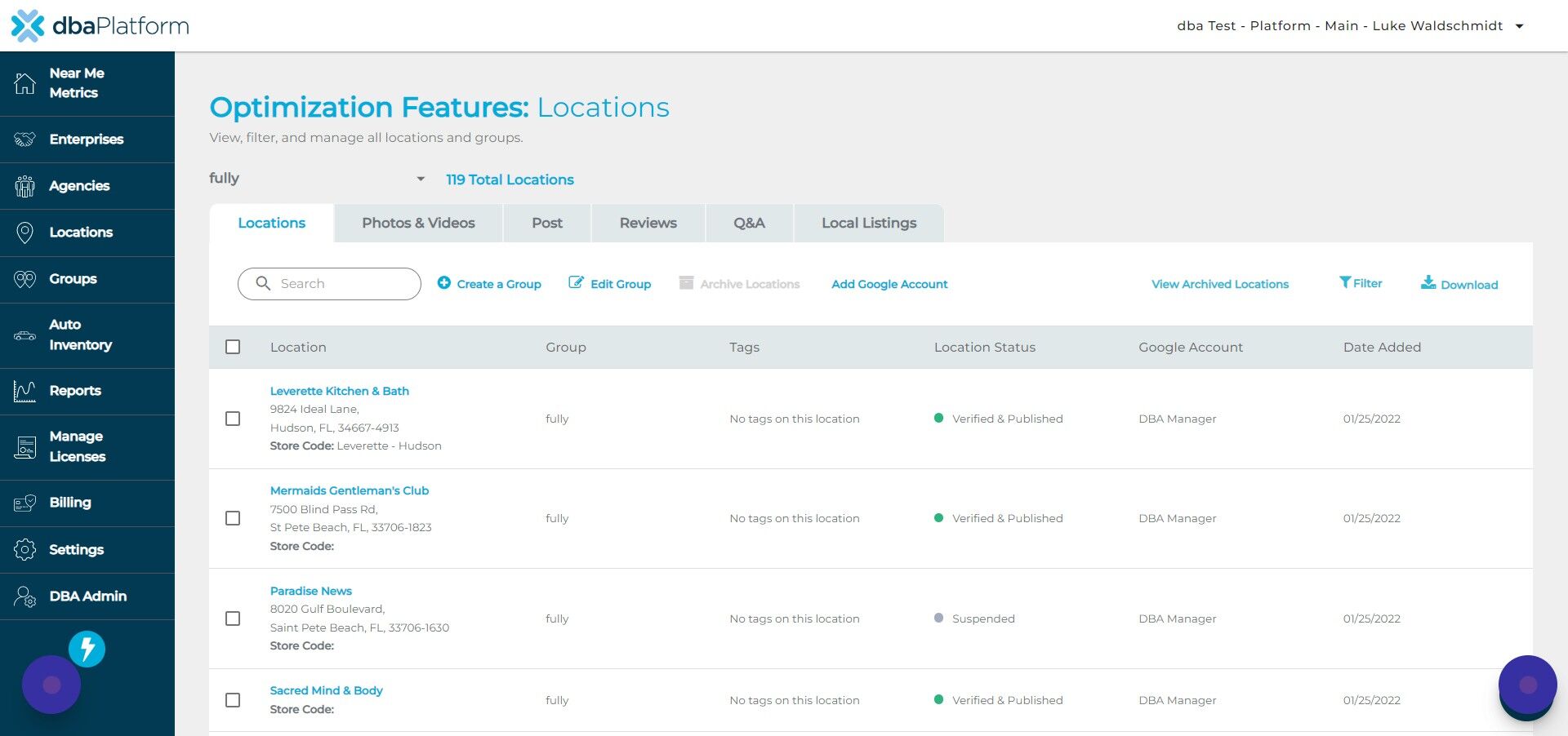 Screenshot of: Click 