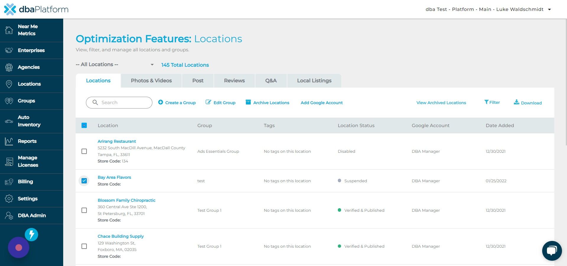 Screenshot of: Click here.