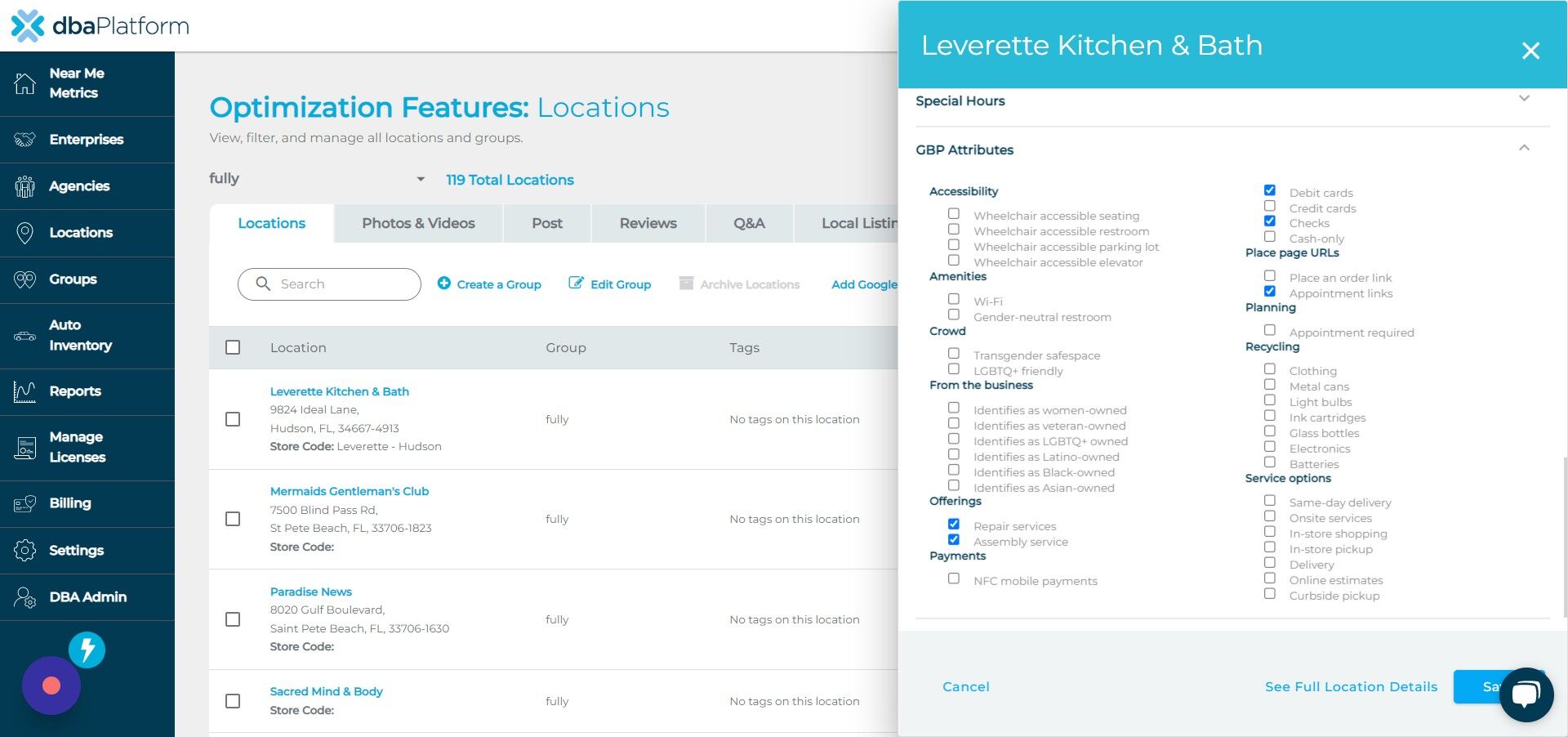 Screenshot of: Click 