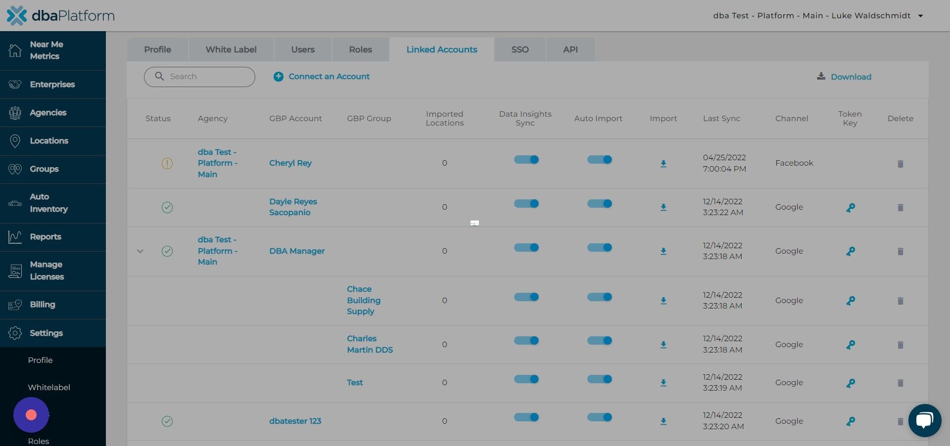 Screenshot of: Click here.