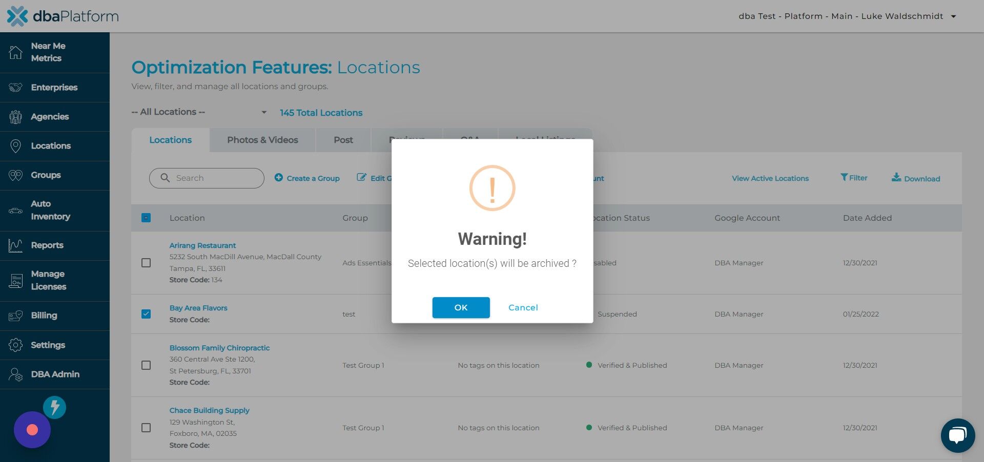 Screenshot of: Click 