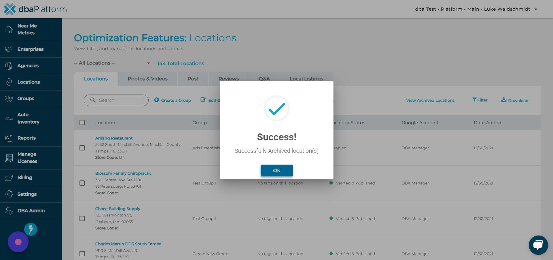 Screenshot of: Click 