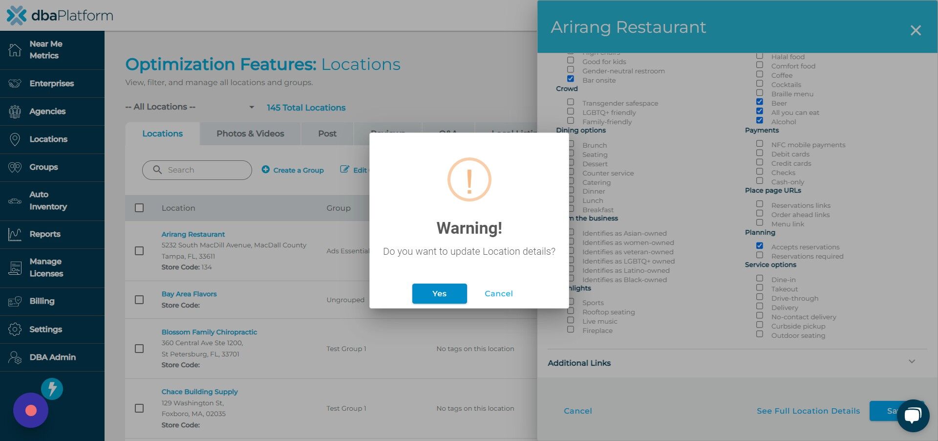 Screenshot of: Click 
