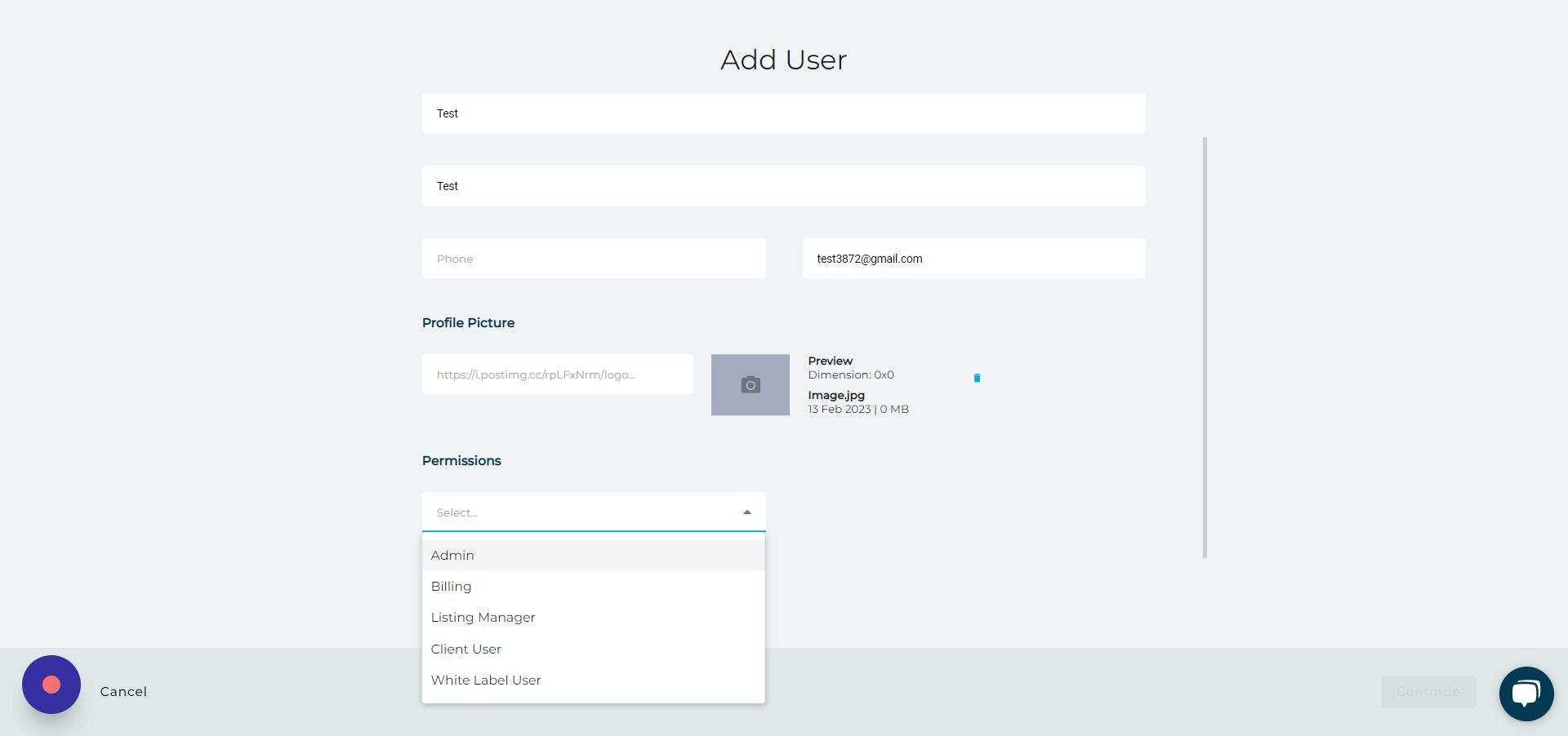 Screenshot of: Click 