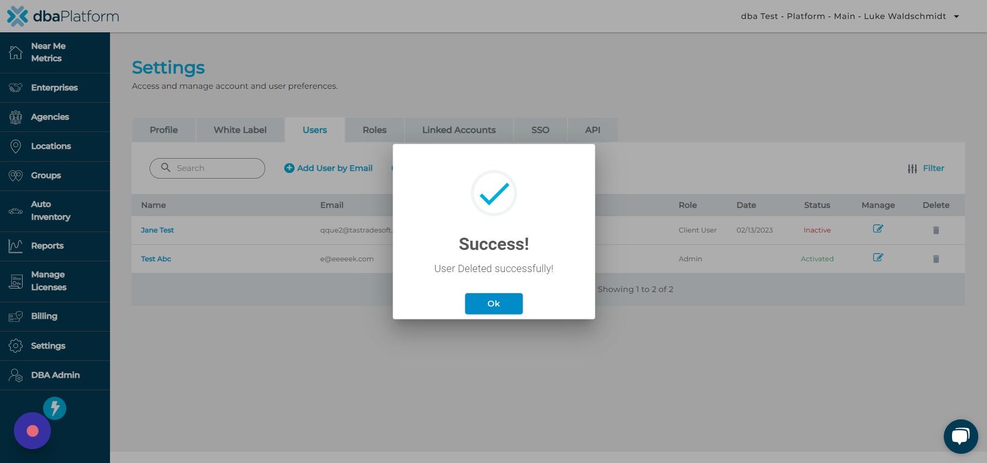 Screenshot of: Click 
