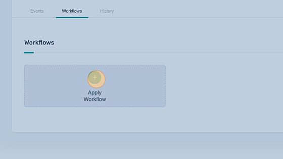Screenshot of: Click apply workflow.