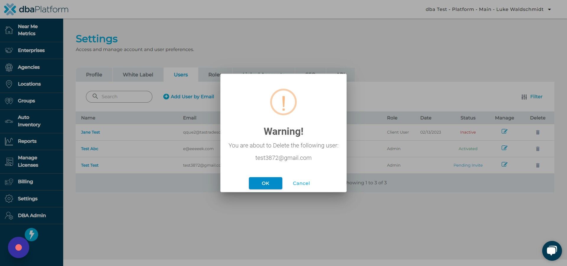 Screenshot of: Click 