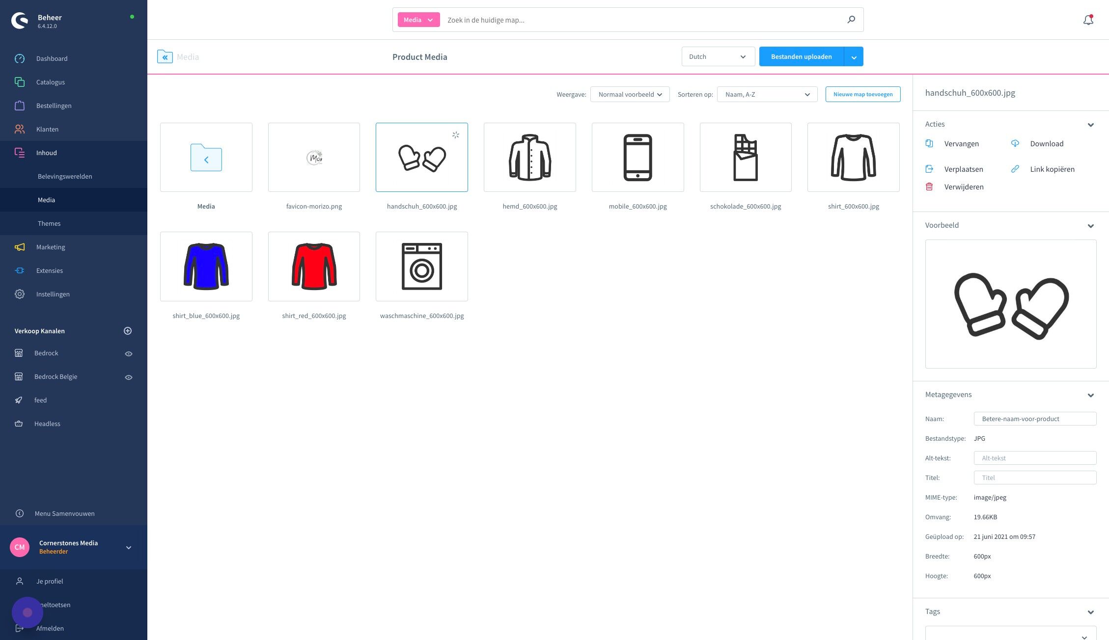 Screenshot of: Voeg zo een 'alt' tekst toe aan je bestand