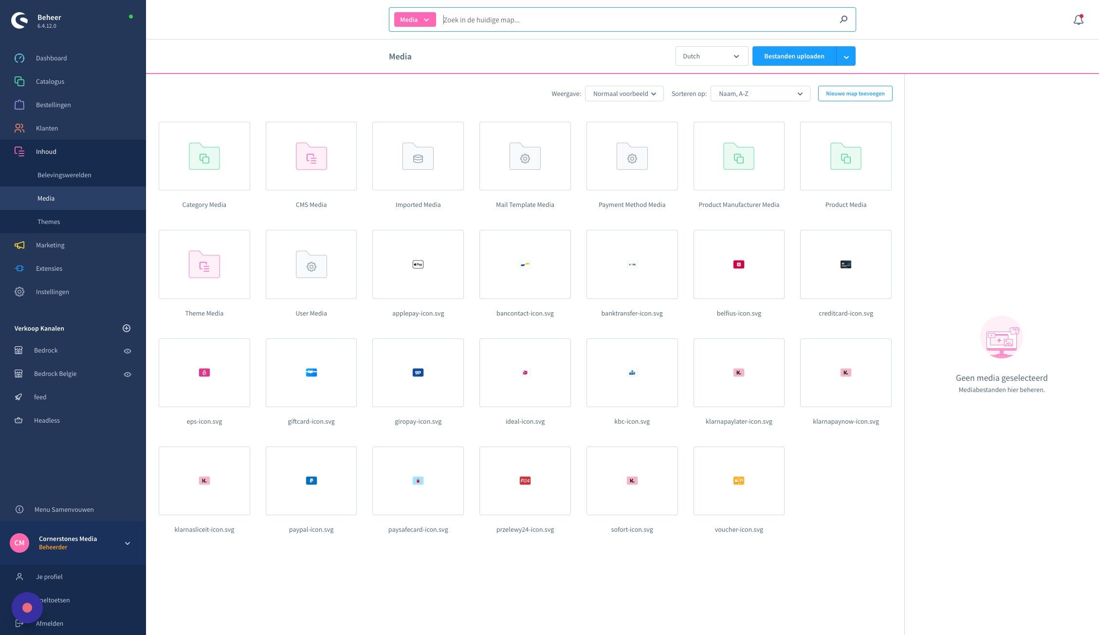 Screenshot of: Klik of zoek naar het gewenste bestand / afbeelding