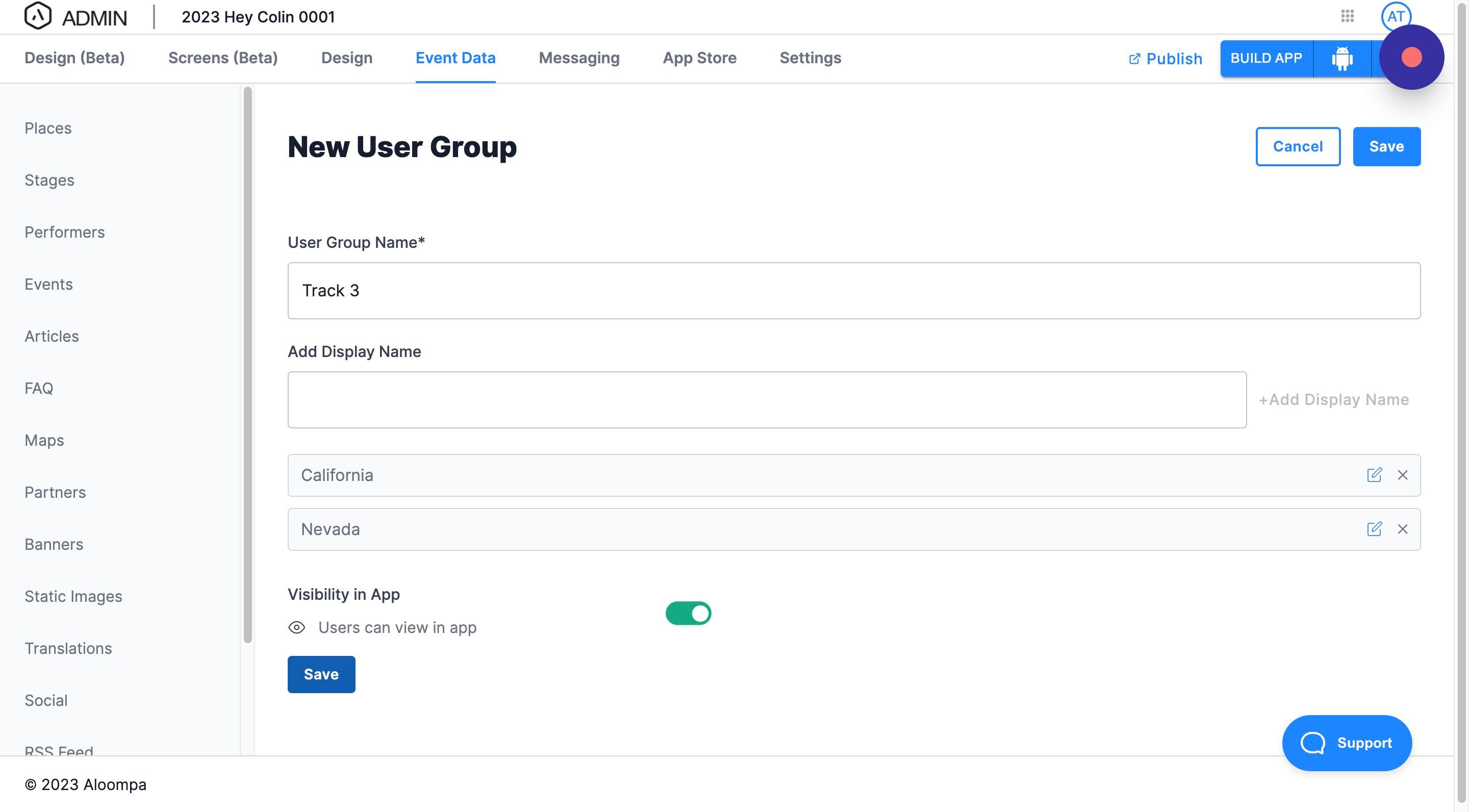 Screenshot of: Click "Save"
