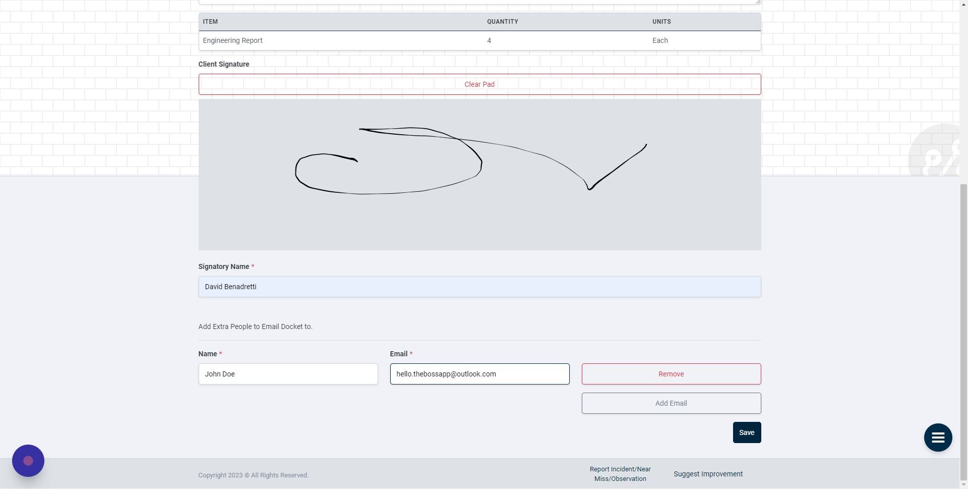 Screenshot of: Click "Save"