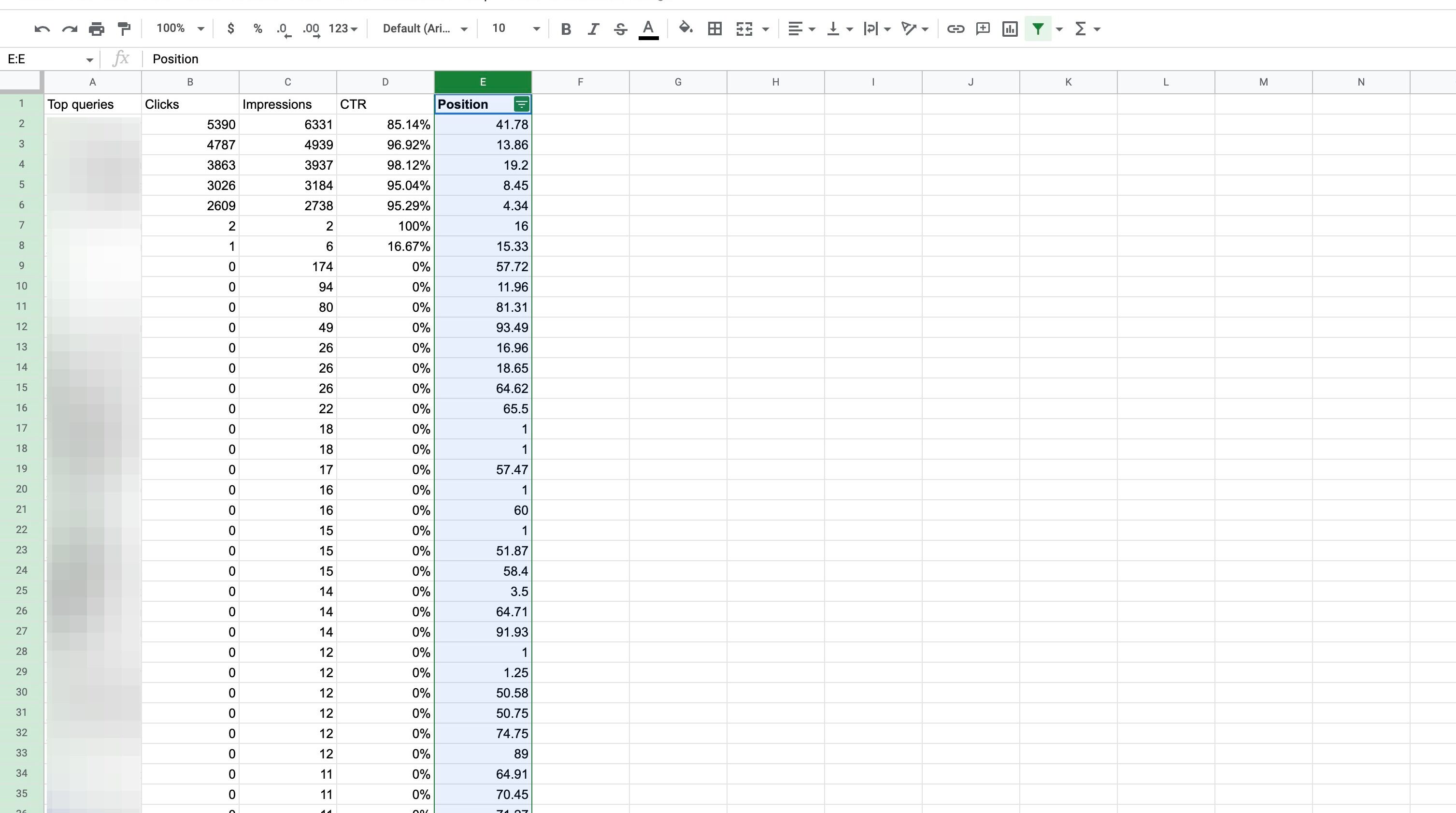 Screenshot of: Click here.