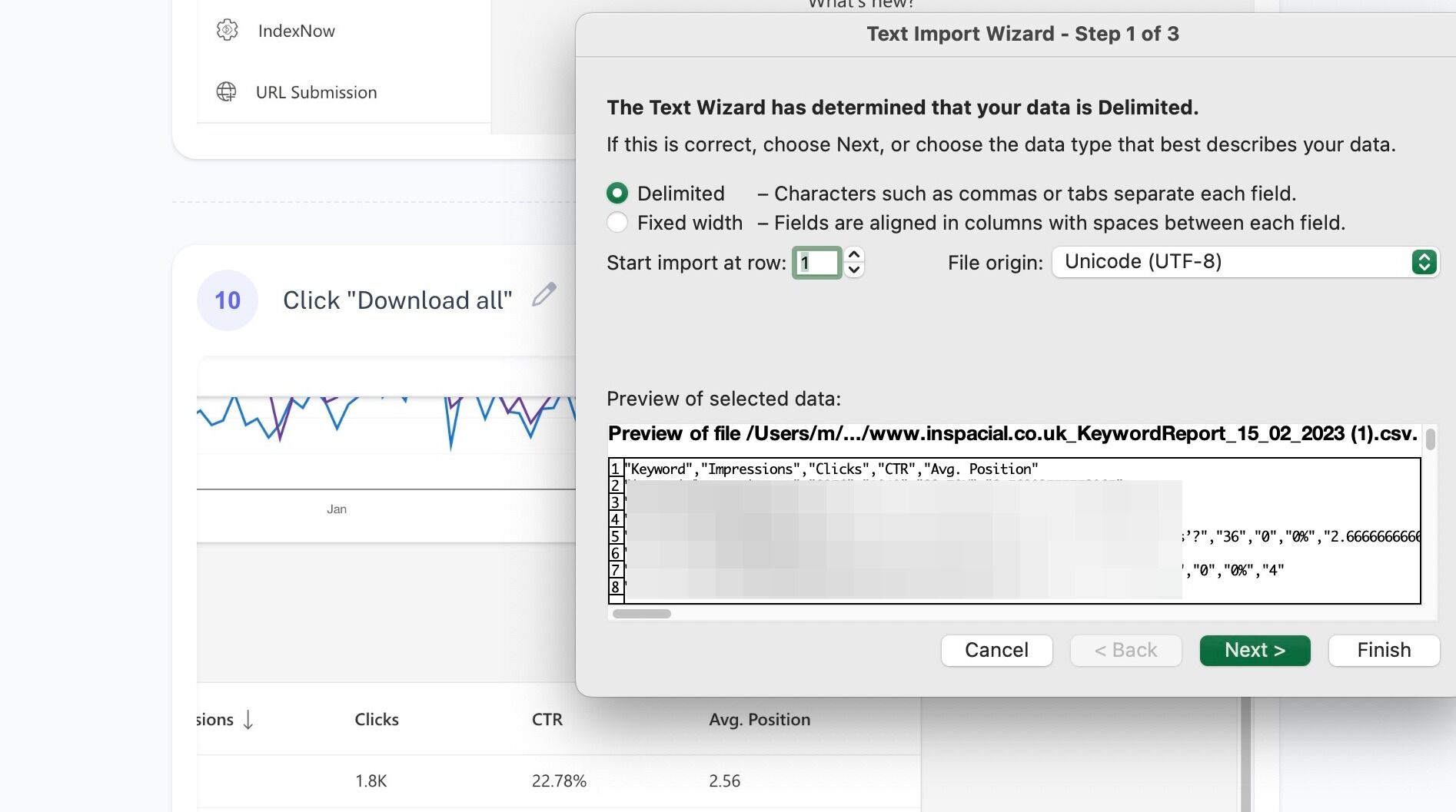 Screenshot of: Click "Next >"