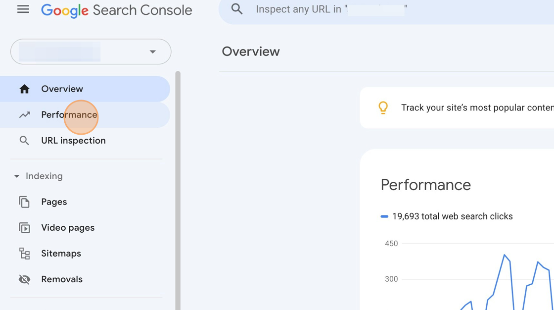 Screenshot of: Click Performance