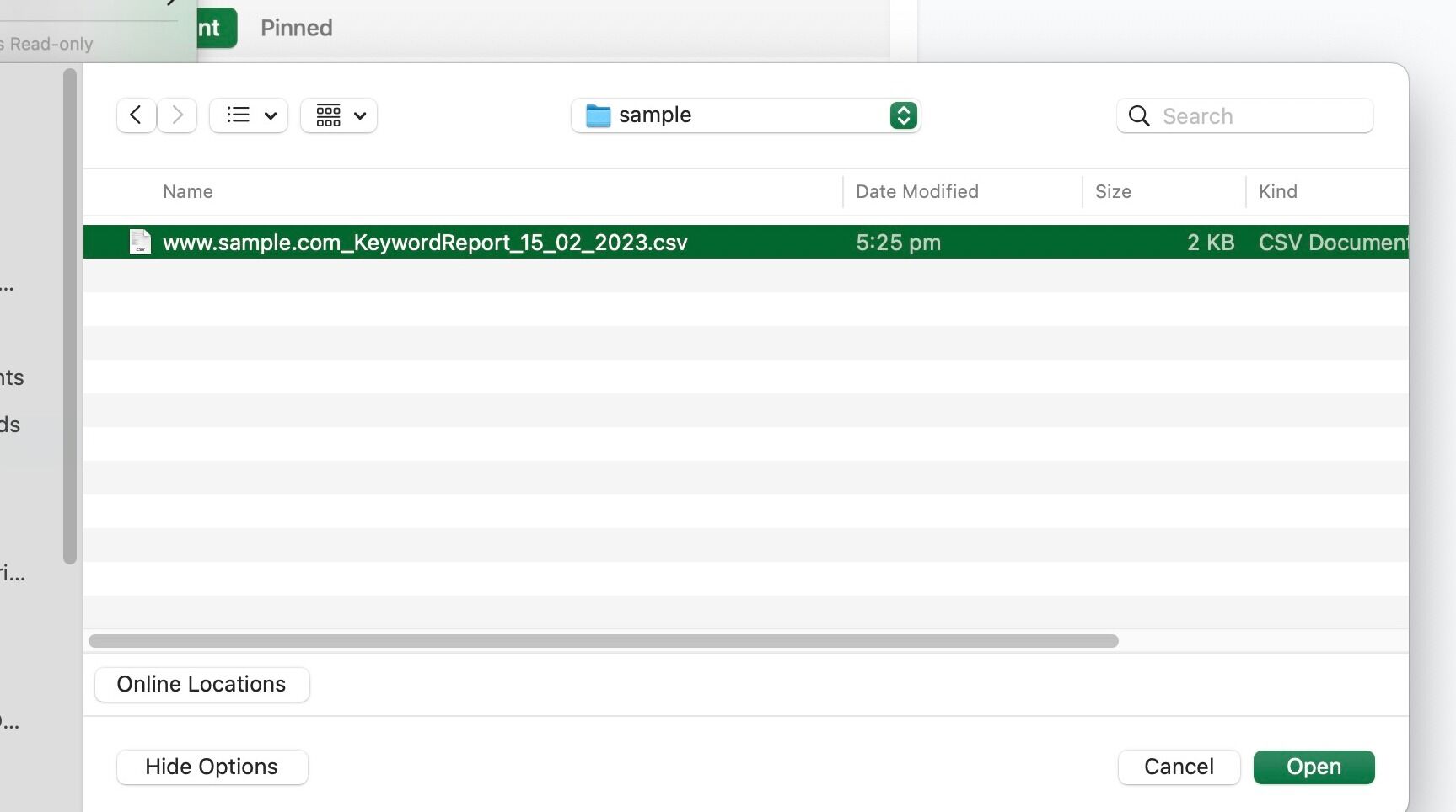Screenshot of: Open the file you just downloaded.