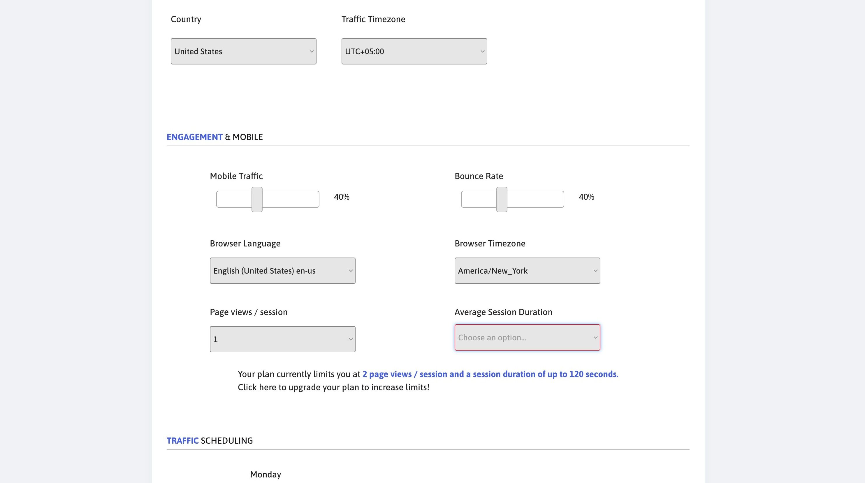 Screenshot of: This is not relevant for Etsy campaigns.
