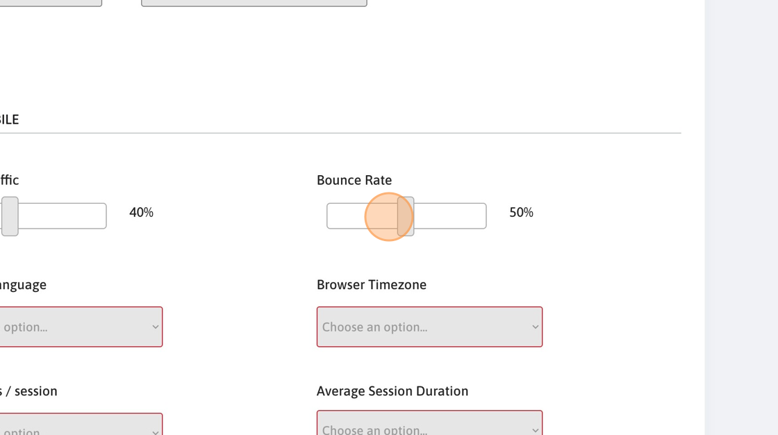 Screenshot of: The bounce rate is not used for Etsy campaigns.