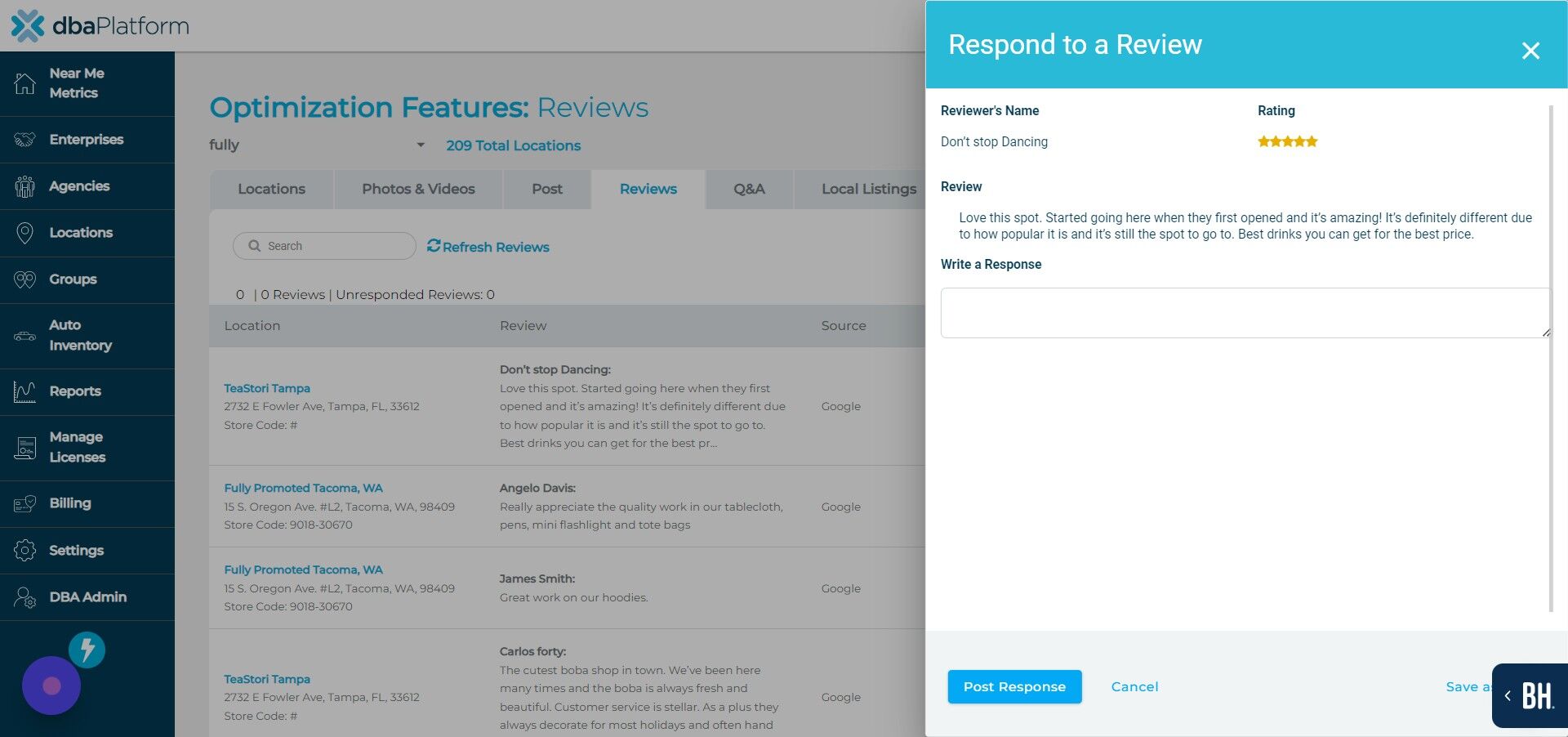 Screenshot of: Click this field.