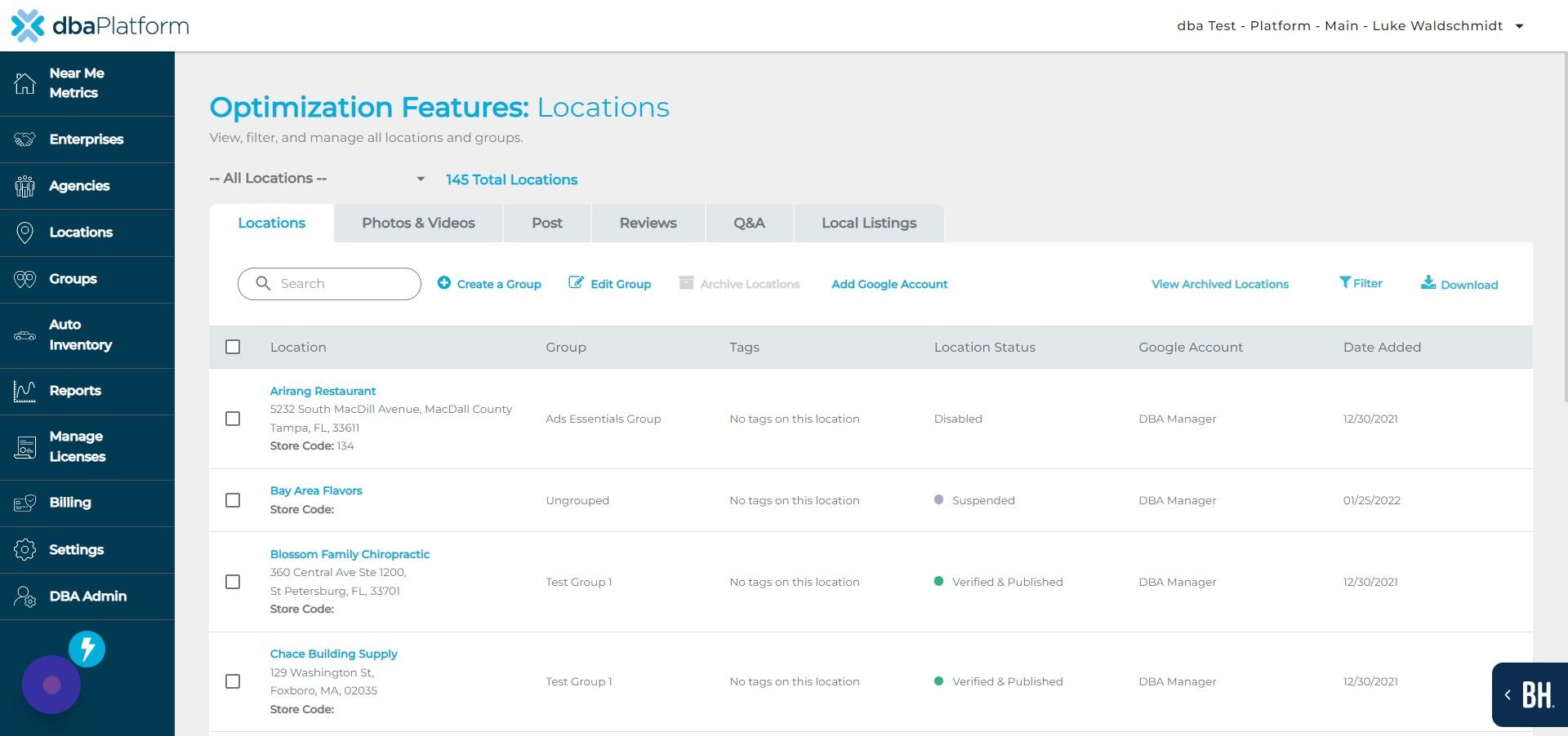 Screenshot of: Click "Reviews"