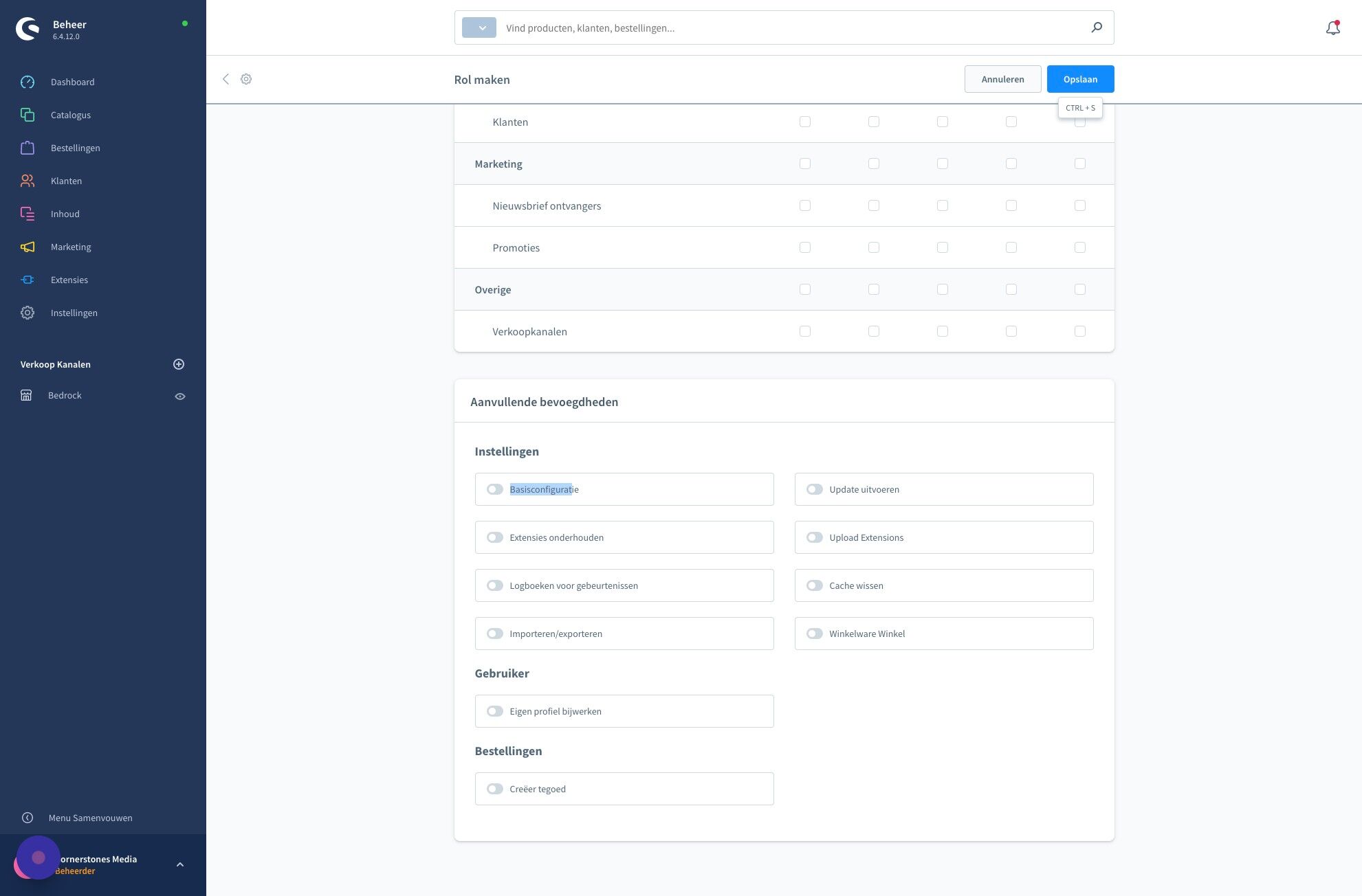 Screenshot of: Klik "Opslaan"