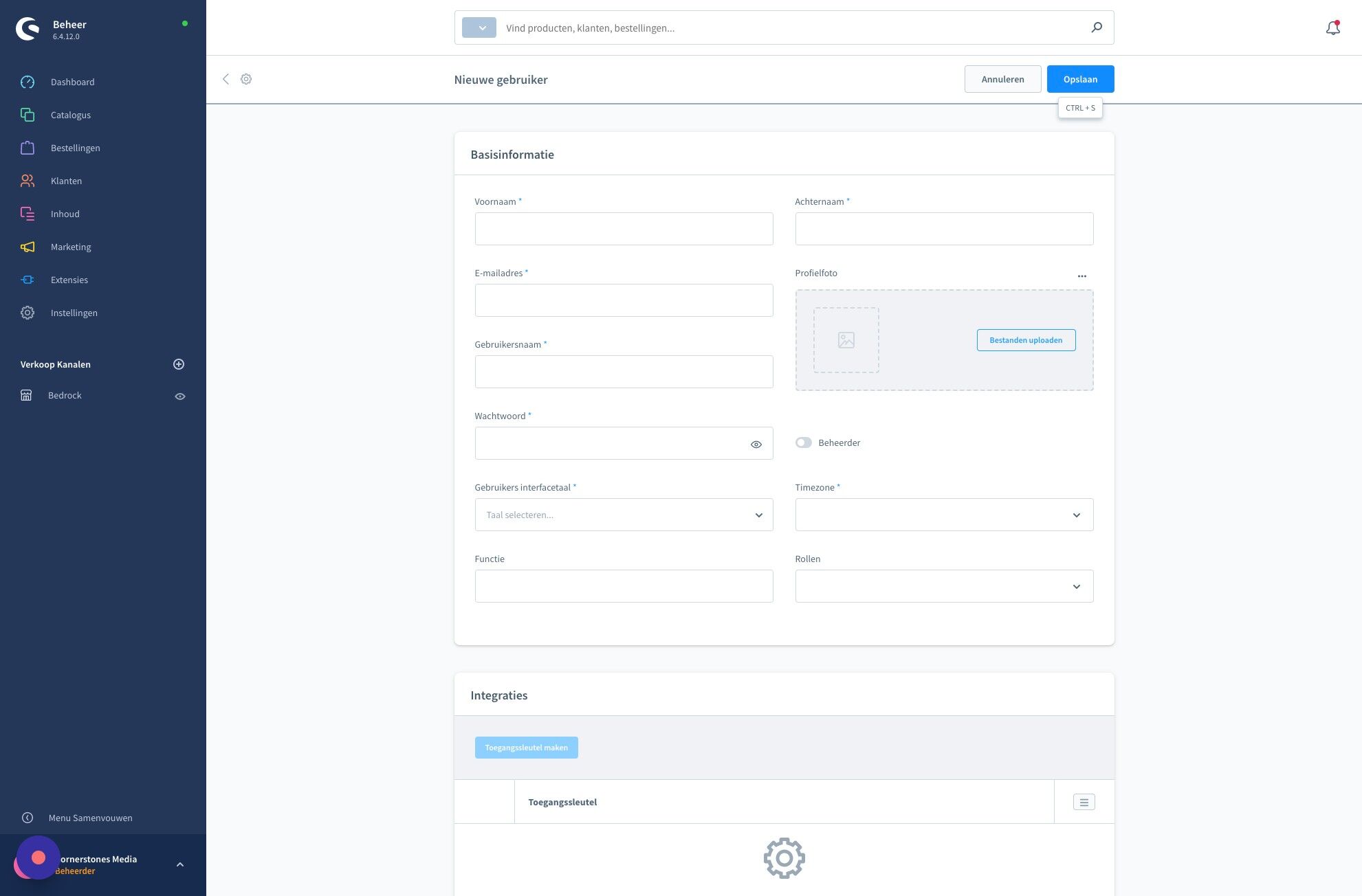 Screenshot of: Klik "Opslaan"