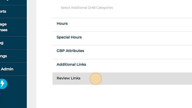 Screenshot of: Click "Review Links"