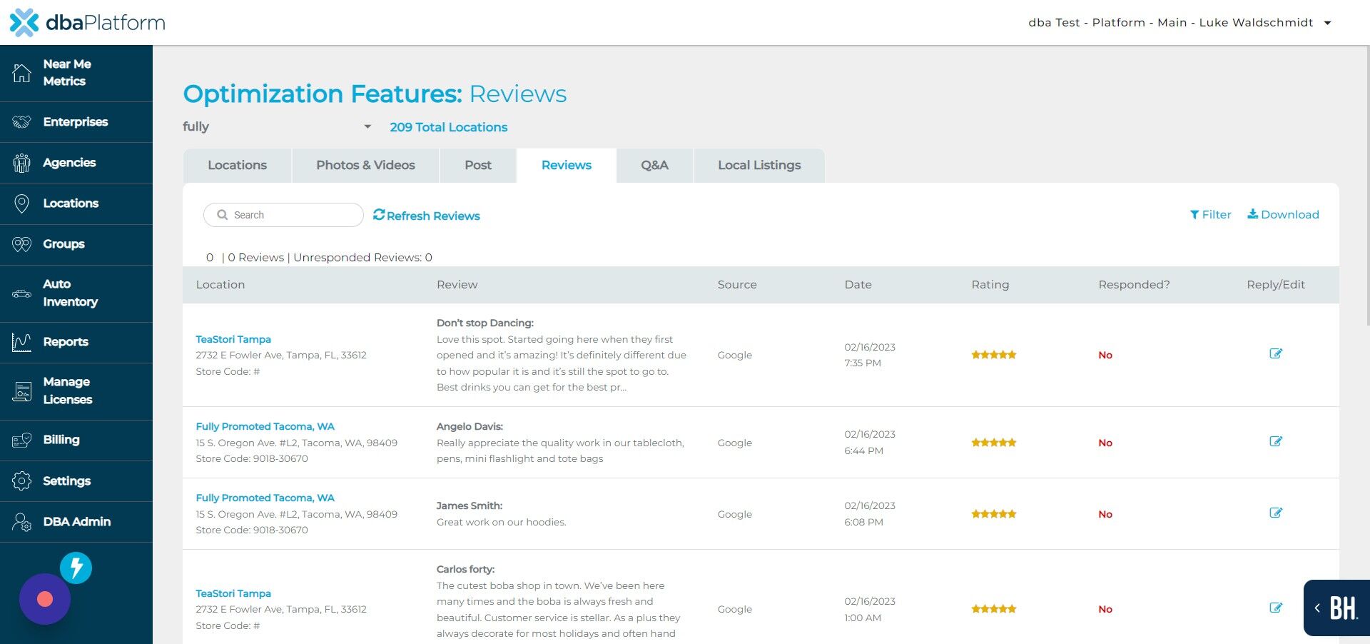 Screenshot of: Click here.