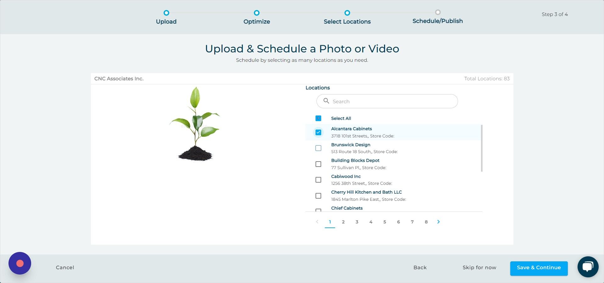 Screenshot of: Click here.
