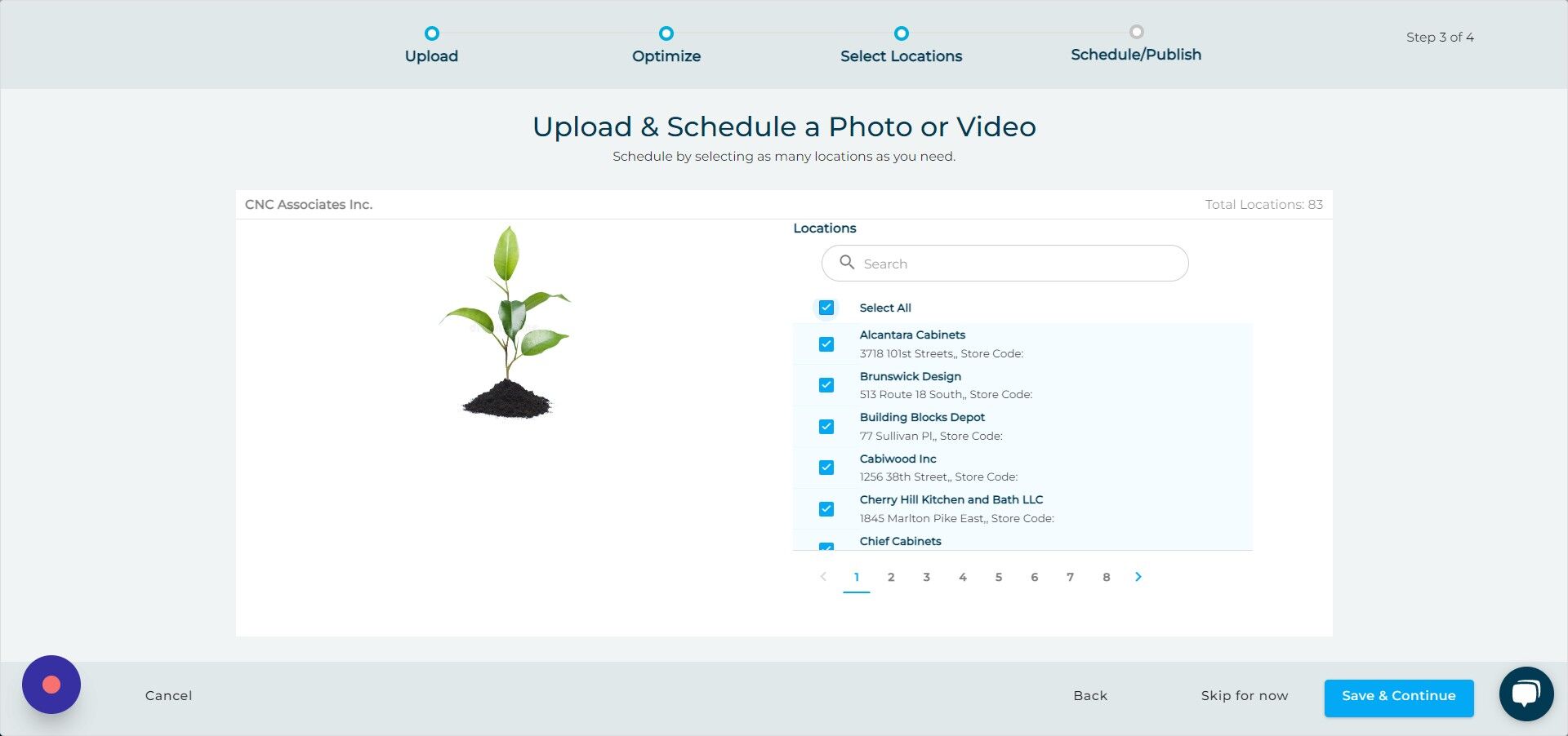 Screenshot of: Click here.