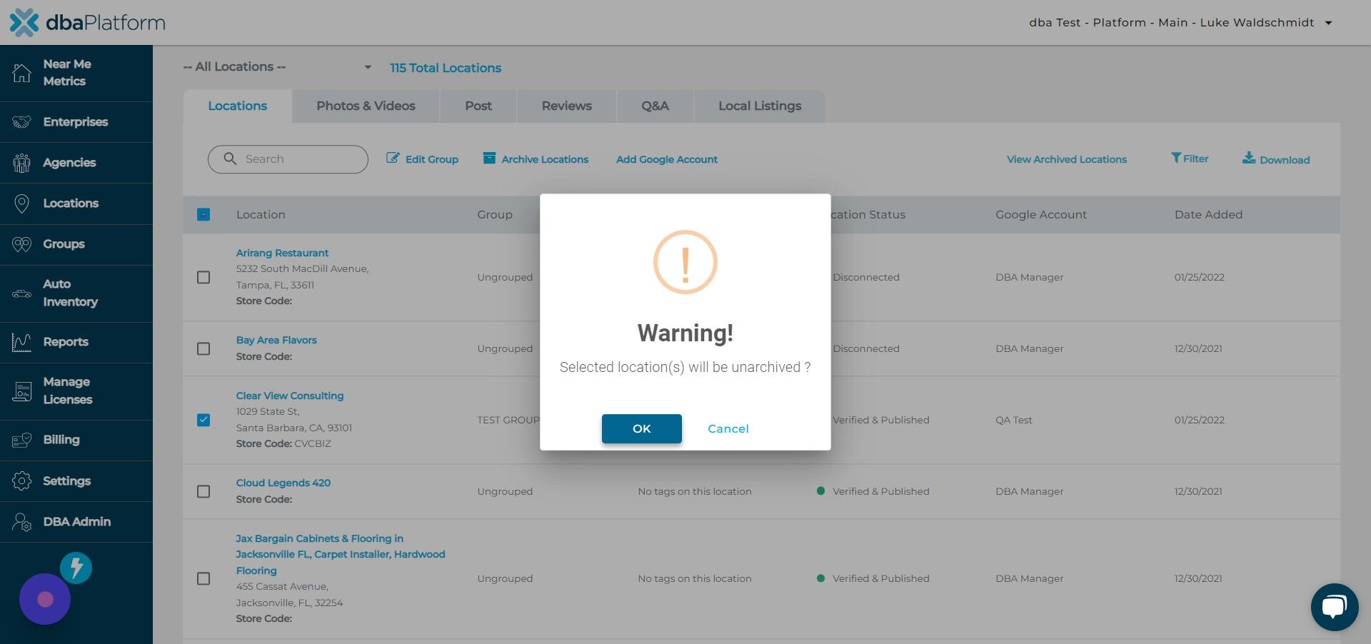 Screenshot of: Click "OK"