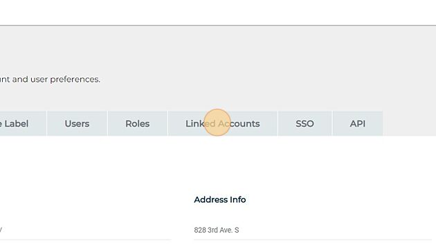 Screenshot of: Click "Linked Accounts"