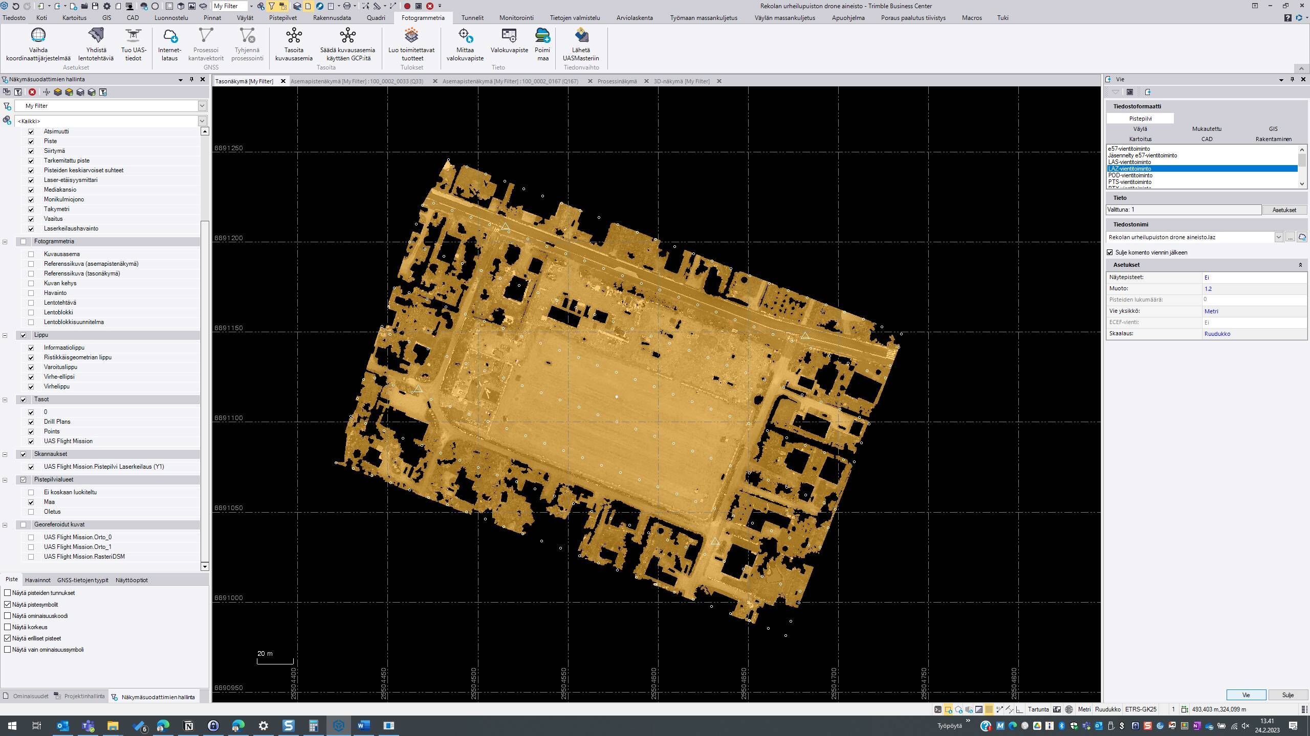 Screenshot of: Klikkaa "Vie"