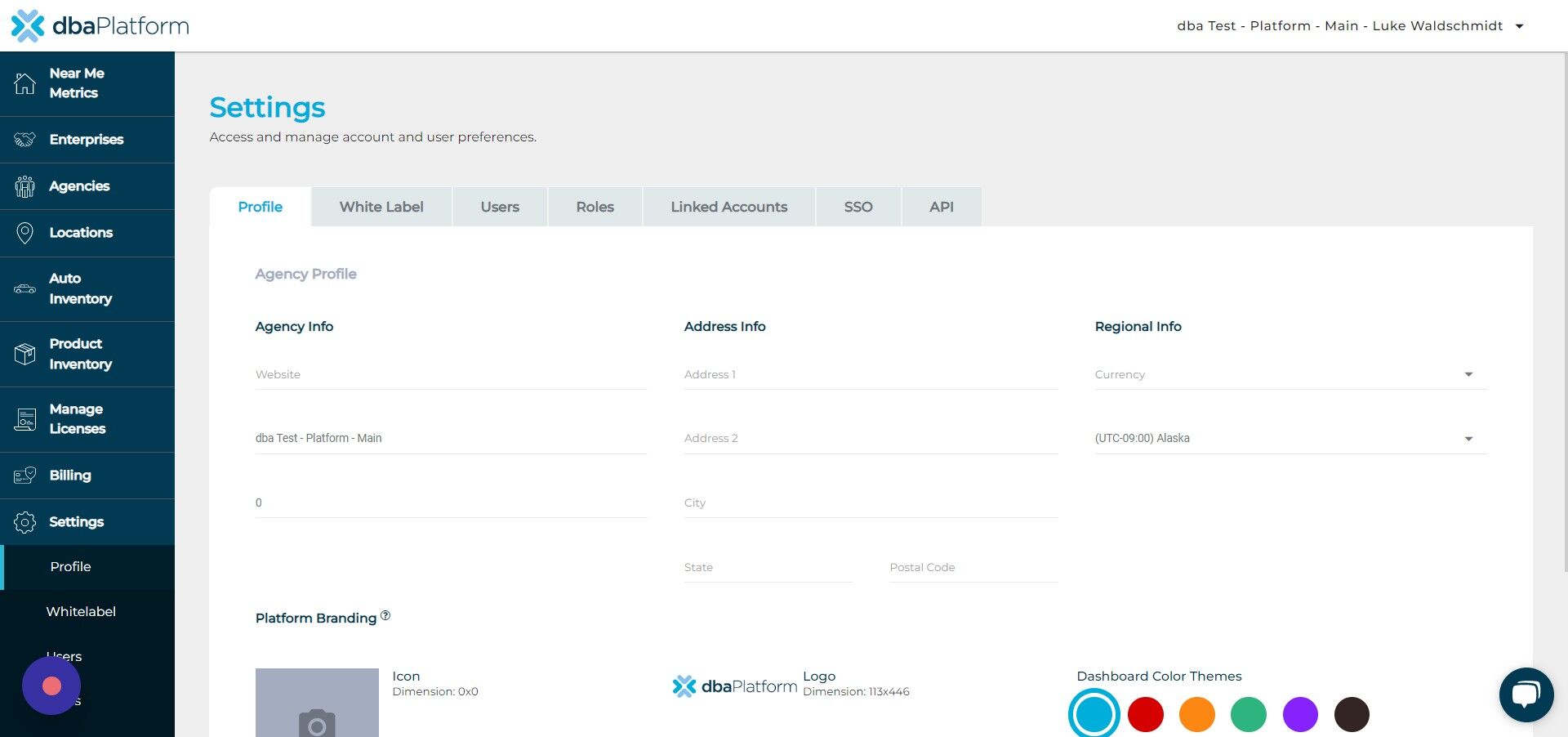 Screenshot of: Click "SSO"