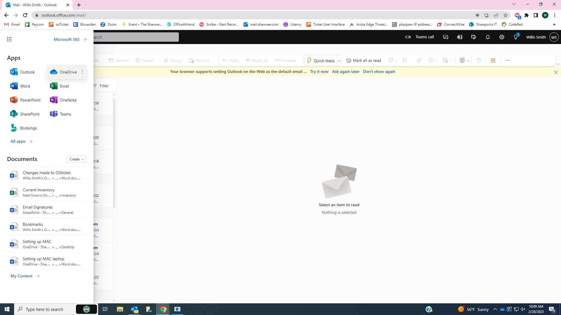 Screenshot of: Click