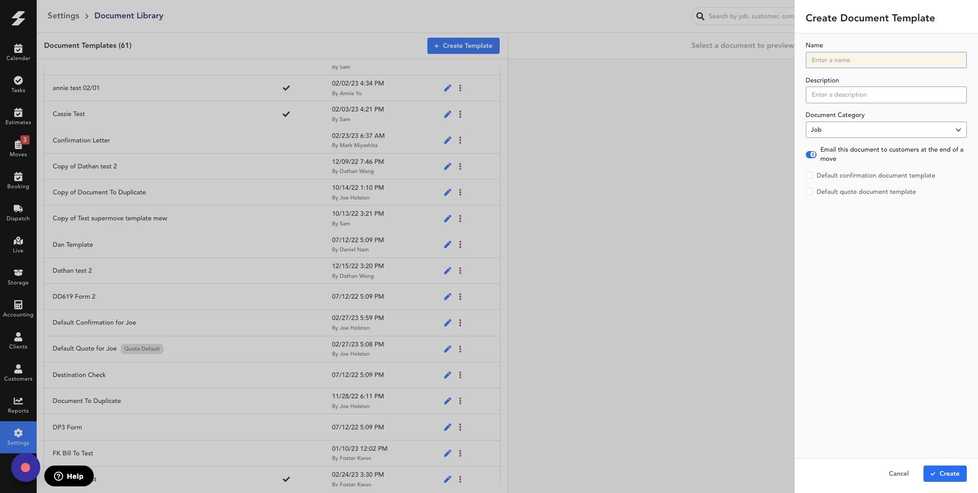 Screenshot of: Click the "Enter a name" field.