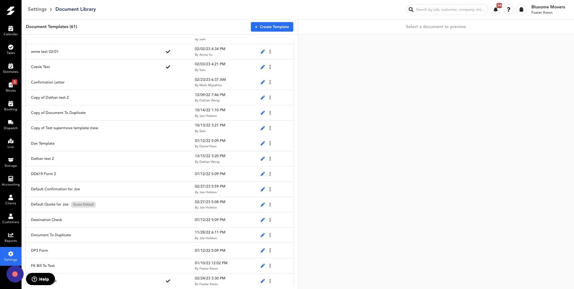Screenshot of: Click "Create Template"