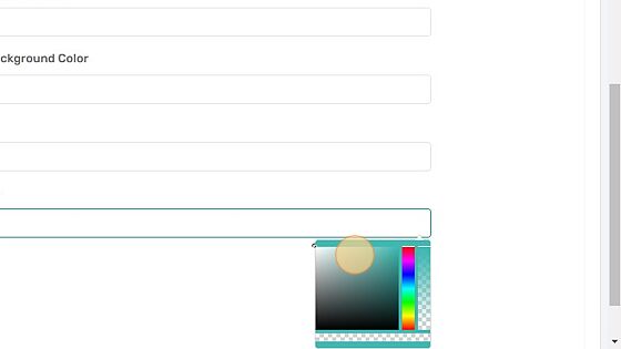 Screenshot of: Select Background Colour