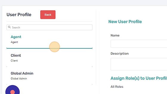 Screenshot of: Select the user you wish to update