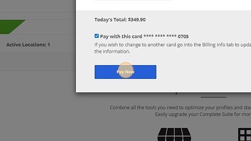 Screenshot of: Click "Pay Now"